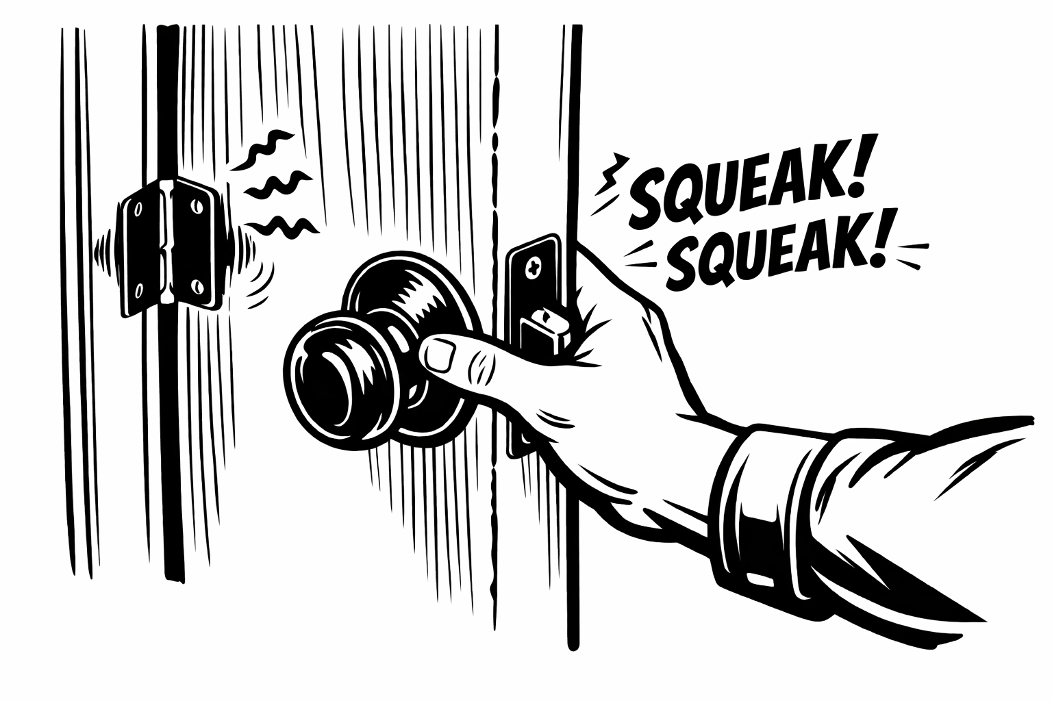 Squeaky Door Hinge? Here’s the Quick Fix