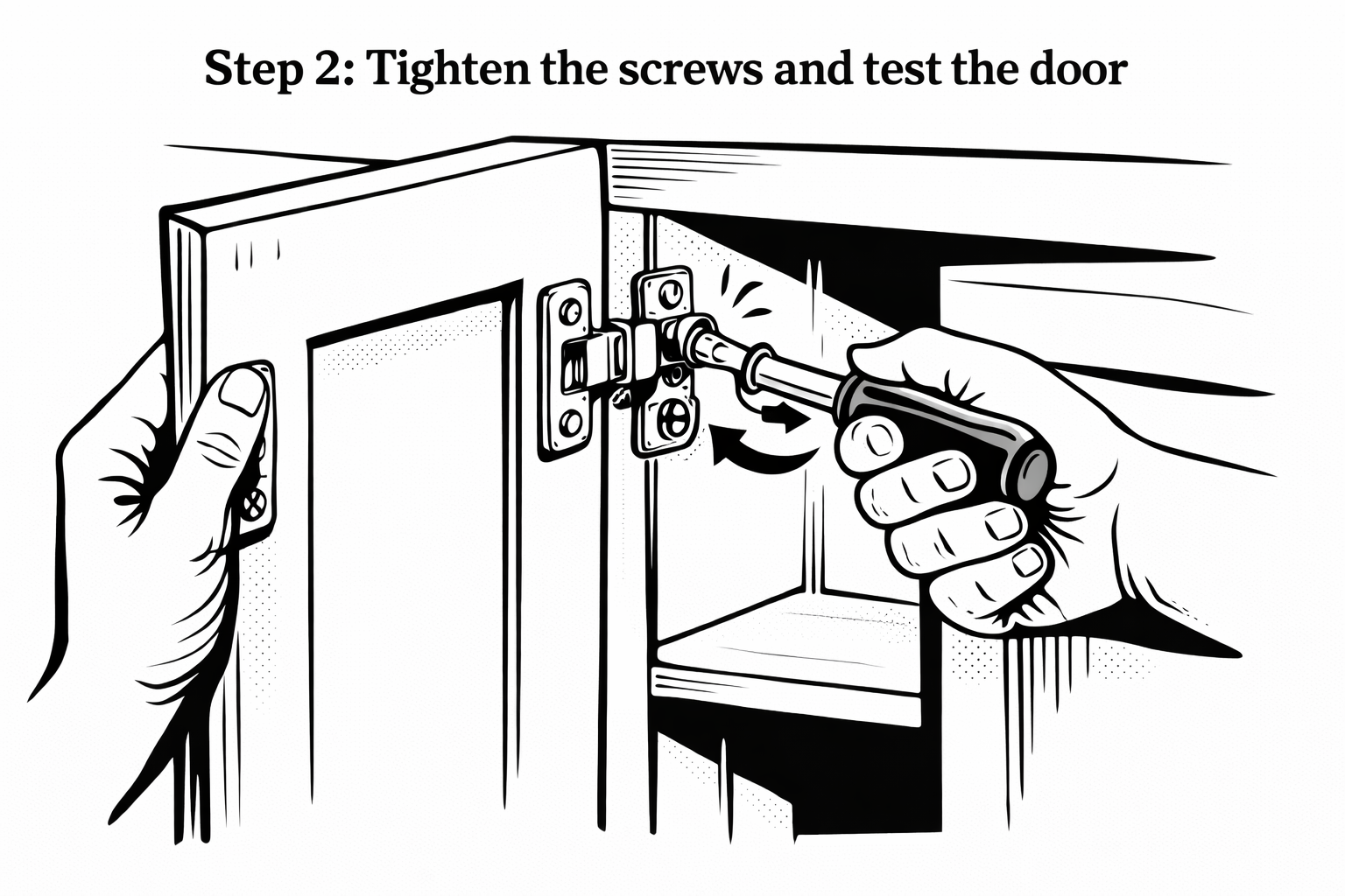 Loose cabinet door? Here’s the Quick Fix